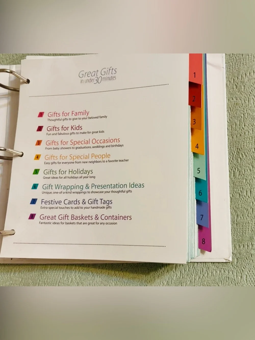 Great Gifts in Under 30 Minutes – Home Accents Book, barely used.